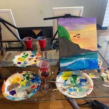Inspired Art Wine - I'm learning - Art Classes Near Me - Costa Mesa, California