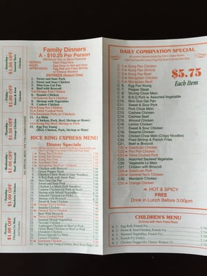 Menu photo 5 Rice King Express Roy, UT