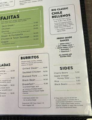 Menu photo 4 Rio Grande Mexican Restaurant Greeley, CO