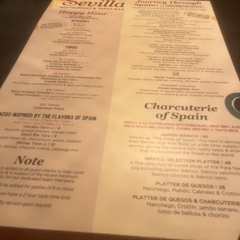 Cafe Sevilla - menu - Spanish Near Me - Costa Mesa, California Cafe Sevilla - menu - Spanish Near Me - Costa Mesa, California