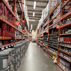 The Home Depot - Paint aisle