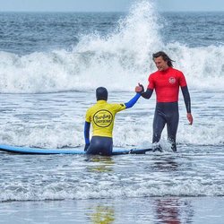 Surfing Croyde Bay