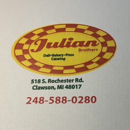 Info on pizza box