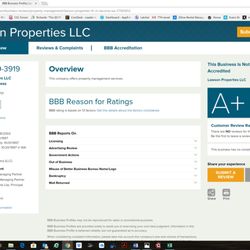 Lawson Properties, LLC - A+ BBB Rating