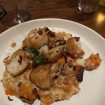 North Italia - Seared Sea Scallops with risotto - Italian Near Me - Charlotte, North Carolina