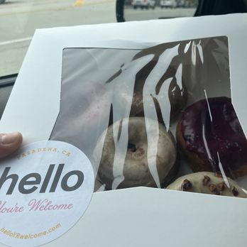 Hello You’re Welcome - Box of six donuts - Coffee & Tea Near Me - Pasadena, California Hello You’re Welcome - Box of six donuts - Coffee & Tea Near Me - Pasadena, California