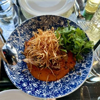 ilili DC - Charred octopus. Approximately 4 pieces nestled under all that yumminess. - Lebanese Near Me - Washington, DC, District of Columbia