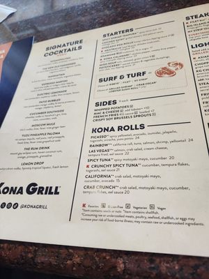 Menu photo 4 Kona Grill Iselin, NJ