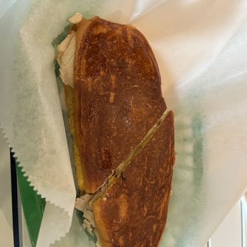 Cubanos ATL - Sandwich as delivered to the table. - Cuban Near Me - Roswell, Georgia