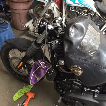 Fast J's Cycle Shop - Handlebar & riser install - Motorcycle Gear Near Me - Huntington Beach, California