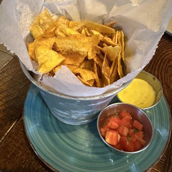 Surfish Bistro - Plantain Chips With Tomatoes & Mustard - Latin American Near Me - Brooklyn, New York Surfish Bistro - Plantain Chips With Tomatoes & Mustard - Latin American Near Me - Brooklyn, New York