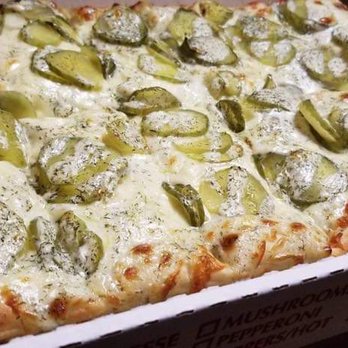 Ole Tyme Charley's Restaurant & Pub - Dill Pickle Ranch Pizza made with their housemade ranch dressing. - Pizza Near Me - Plains, Pennsylvania Ole Tyme Charley's Restaurant & Pub - Dill Pickle Ranch Pizza made with their housemade ranch dressing. - Pizza Near Me - Plains, Pennsylvania