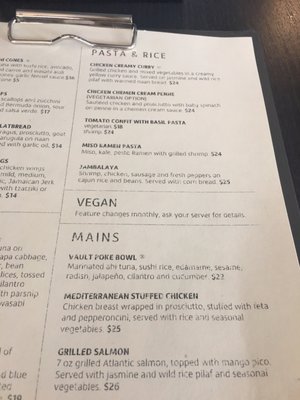 Menu photo 1 The Vault Bistro Ottawa, ON Menu photo 1 The Vault Bistro Ottawa, ON