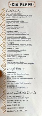 Menu photo 2 Zio Peppe Tucson, AZ Menu photo 2 Zio Peppe Tucson, AZ