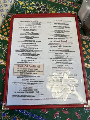 Menu photo 3 The Black Cat Cafe Devon, PA