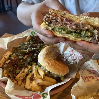 Chili's - Santa Fe burger cut in half - American Near Me - Surprise, Arizona Chili's - Santa Fe burger cut in half - American Near Me - Surprise, Arizona