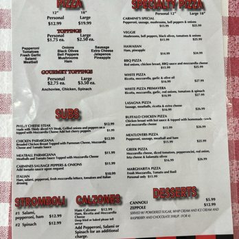 Carmine's Pizza Kitchen - Menu - Pizza Near Me - Las Vegas, Nevada Carmine's Pizza Kitchen - Menu - Pizza Near Me - Las Vegas, Nevada