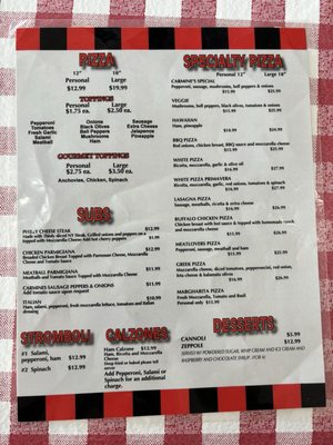 Menu photo 1 Carmine's Pizza Kitchen Las Vegas, NV Menu photo 1 Carmine's Pizza Kitchen Las Vegas, NV