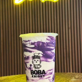 Boba Knight - Taro Smashie - Bubble Tea Near Me - Fairfax, Virginia