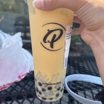 Kaiju Ramen & Curry - Mango milk tea with boba and lychee jelly - Japanese Near Me - Isla Vista, California Kaiju Ramen & Curry - Mango milk tea with boba and lychee jelly - Japanese Near Me - Isla Vista, California