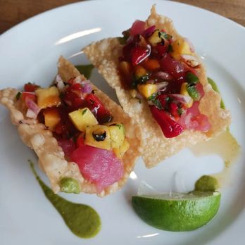 River's Edge - Tuna poke tacos - Seafood Near Me - Tampa, Florida