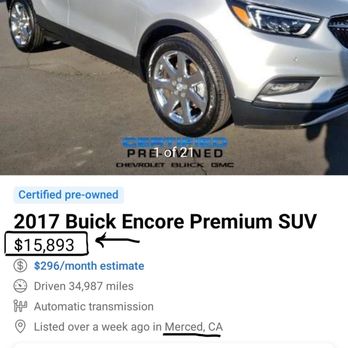 Merced Chevrolet - Their facebook page shows the $15,893 which was on the car when we arrived. - Car Dealers Near Me - Merced, California Merced Chevrolet - Their facebook page shows the $15,893 which was on the car when we arrived. - Car Dealers Near Me - Merced, California