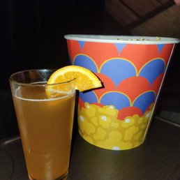 Life is good here. Awesome popcorn and blue moon Life is good here. Awesome popcorn and blue moon