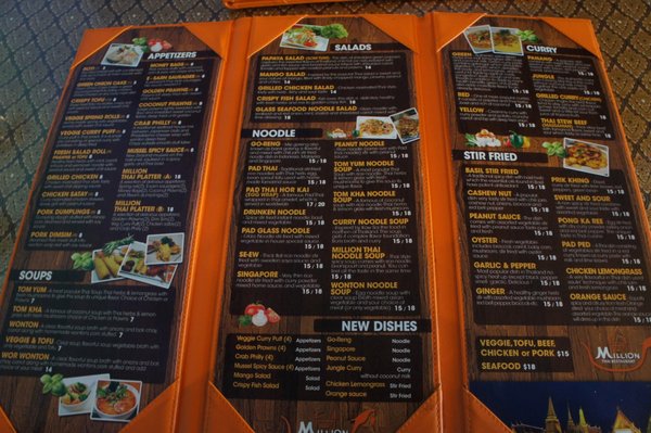 Menu photo 2 Million Thai Edmonton, AB