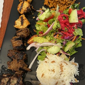 Nomadic Kitchen - Kebab plate with chicken and steak - Turkish Near Me - Redwood City, California Nomadic Kitchen - Kebab plate with chicken and steak - Turkish Near Me - Redwood City, California