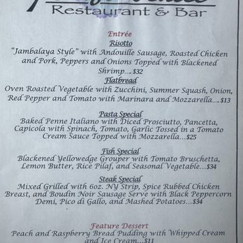Cafe Venice Restaurant & Bar - Menu - Wine Bars Near Me - Venice, Florida