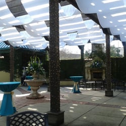 A view of the courtyard