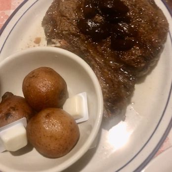 Doe's Eat Place - Steak. Doesn't look like it but it's as big as my whole face. - Steakhouses Near Me - Baton Rouge, Louisiana