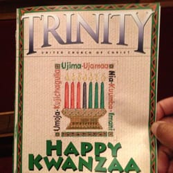 Trinity United Church of Christ - Kwanzaa service begins at 7pm.