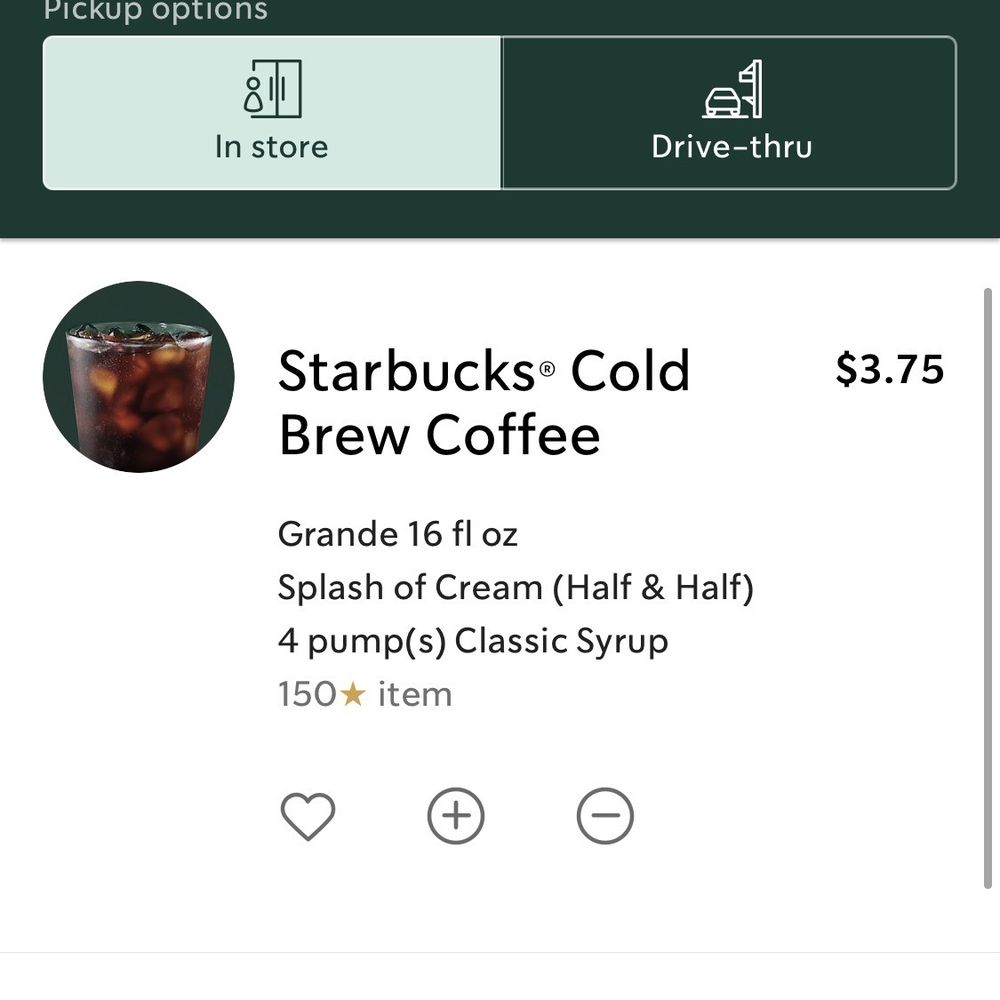 Starbucks - The online receipt if I would have order the same item online - Coffee & Tea Near Me - Dawsonville, Georgia Starbucks - The online receipt if I would have order the same item online - Coffee & Tea Near Me - Dawsonville, Georgia