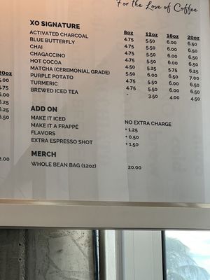 Menu photo 5 XO Espresso Bar Miami Beach, FL Menu photo 5 XO Espresso Bar Miami Beach, FL