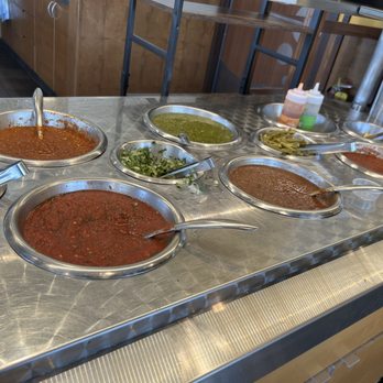 Rubio's Coastal Grill - Salsa bar - Mexican Near Me - Torrance, California Rubio's Coastal Grill - Salsa bar - Mexican Near Me - Torrance, California