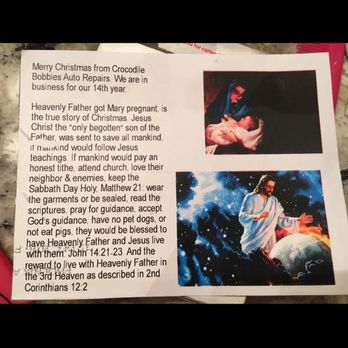 Bobbies Auto Repairs - A Christmas card from this joke mechanic - Auto Repair Near Me - Gilbert, Arizona Bobbies Auto Repairs - A Christmas card from this joke mechanic - Auto Repair Near Me - Gilbert, Arizona
