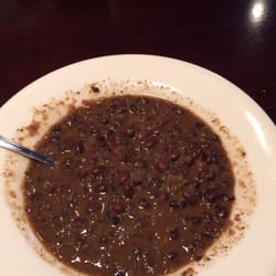 Their soups are all made in house and delicious. This black bean soup was delicious