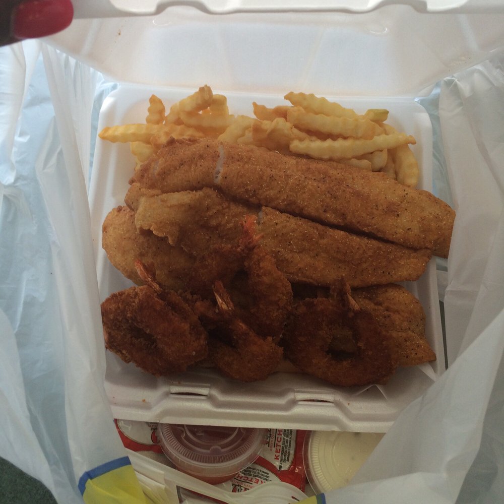 Catfish and fried shrimp w/French fries!