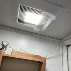 A2K Electric - New Panasonic Whisper bathroom fan functioning as it should with plenty of bright light and lots of ventilation!