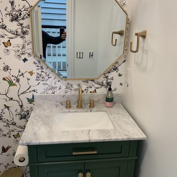 RKM Interior Design - Powder room - Interior Design Near Me RKM Interior Design - Powder room - Interior Design Near Me