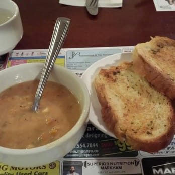 Uncle Joes Family Restaurant - Great seafood soup and warm garlic bread. - Breakfast & Brunch Near Me - Markham, Ontario