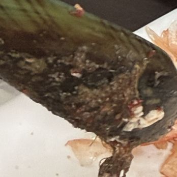 Sushi Kuchi - Another picture of the stuff on the shell. Yuck. - Japanese Near Me - Carlsbad, California