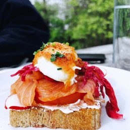 Cold Smoked Salmon Toast