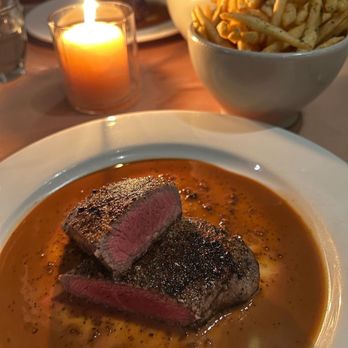 Bell's - Steak au poivre. Highlight of the meal. - French Near Me - Los Alamos, California Bell's - Steak au poivre. Highlight of the meal. - French Near Me - Los Alamos, California