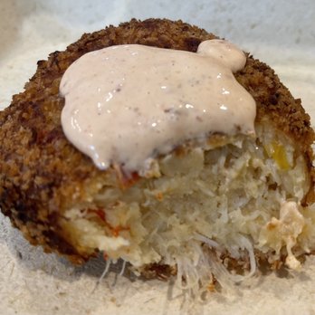 Thurston's Lobster Pound - Crab cake minus two or three bites - Seafood Near Me - Bernard, Maine Thurston's Lobster Pound - Crab cake minus two or three bites - Seafood Near Me - Bernard, Maine