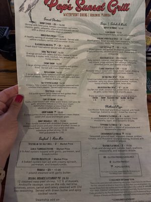 Menu photo 6 Pop's Sunset Grill Nokomis, FL Menu photo 6 Pop's Sunset Grill Nokomis, FL