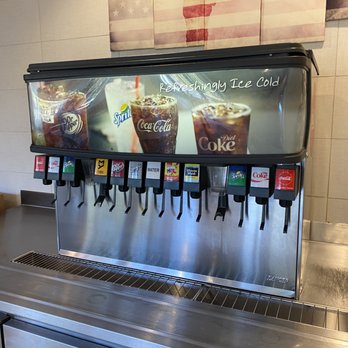 Burger King - a soda dispenser in a restaurant - Burgers Near Me - Newport News, Virginia