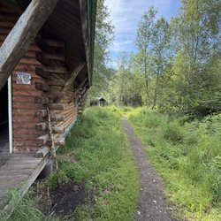 Byers Lake Cabin #2 - Trail to outhouse