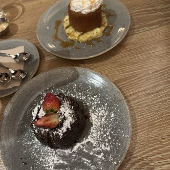 Pacific Catch - Chocolate Lava Cake and Pineapple "Right Side Up" Cake - Seafood Near Me - Tustin, California Pacific Catch - Chocolate Lava Cake and Pineapple "Right Side Up" Cake - Seafood Near Me - Tustin, California
